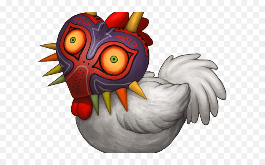 Masks Clipart Rooster - Zelda Cucco Png Download Full Cucco Zelda Emoji,Rooster Emoji