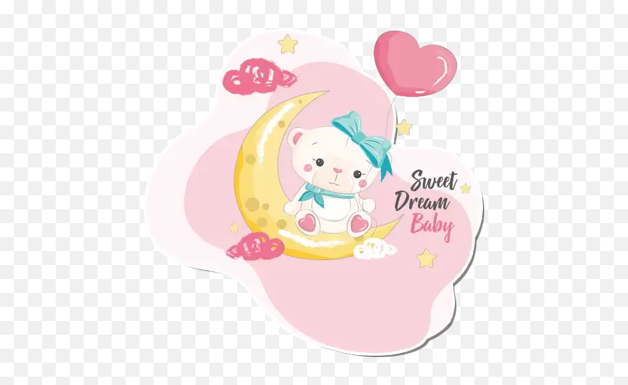 Cute Good Night Stickers For Whatsapp - Cute Good Night Sticker Emoji,Good Night Emoticon