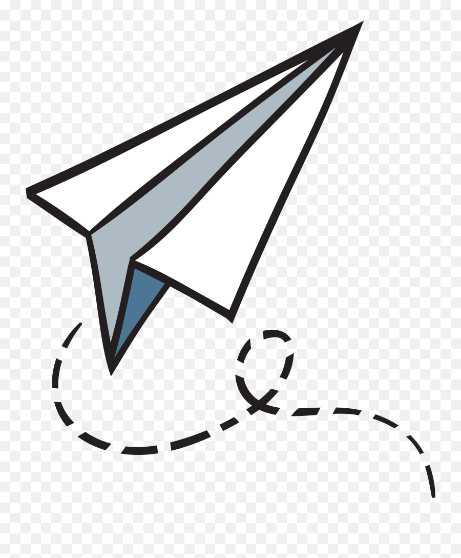 Transparent Paper Airplane Clipart Png - Paper Plane Clipart Png Emoji,Plane And Paper Emoji