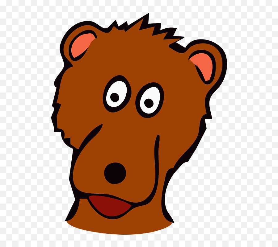 Bear Child Head - Bear Emoji,Concerned Face Emoji