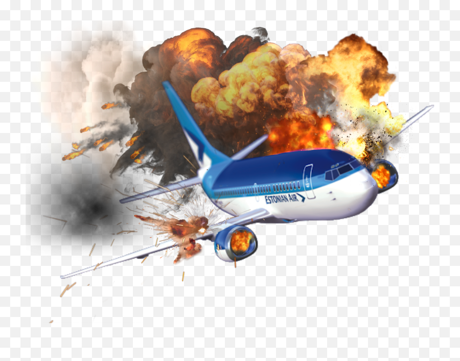 Plane Crash - Sticker By Lee Haidet Plane Crashing Transparent Emoji,Crash Emoji