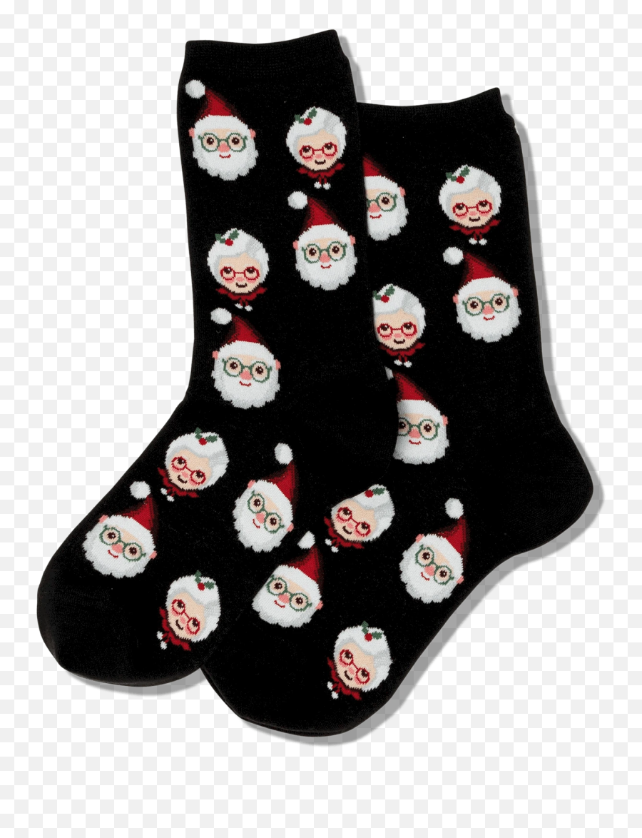 Womenu0027s Santa And Mrs Claus Socks U2013 Hotsox - Sock Emoji,Sparkler Emoji
