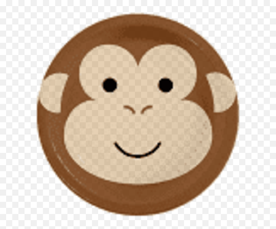 Woodland Animals - Plate Emoji,Monkey Hiding Face Emoji