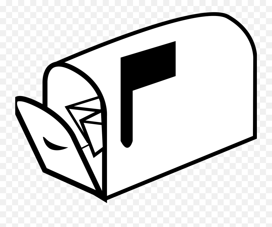 Box Clip Art Christmas Computer Icons - Mailbox Clipart Black And White Emoji,Fire Mailbox Emoji