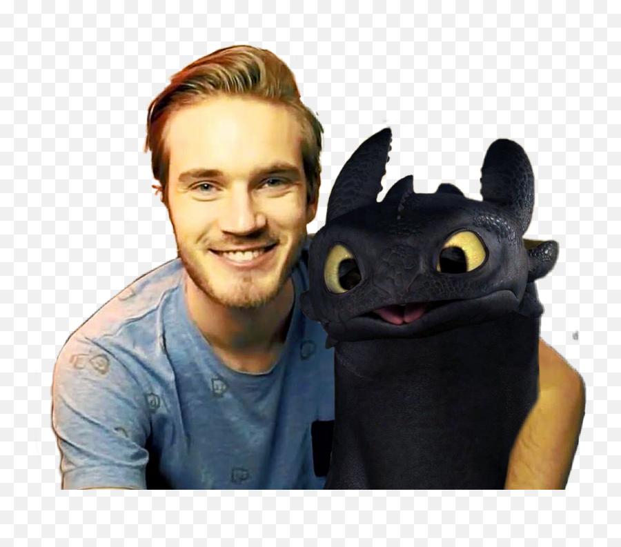 Pewdiepie Dragons Toothless Sticker By Lutzia - Toothless Night Fury Toothless How To Train Your Dragon Emoji,Toothless Smile Emoji