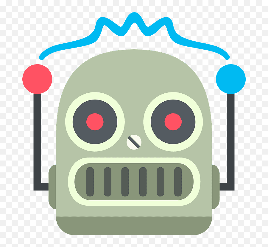 Robot Emoji Clipart Free Download Transparent Png Creazilla - Robot Face,Clown Emoji Ios