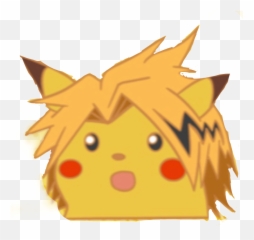Pikachu Denkikamimari Sticker - Happy Emoji,Surprised Pikachu Emoji