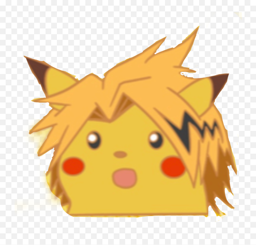Pikachu Denkikamimari Sticker - Happy Emoji,Surprised Pikachu Emoji