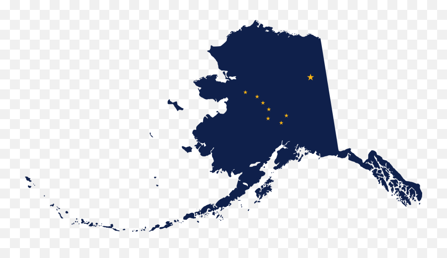 Alaska - Flag Map Of Alaska Emoji,Alaska Flag Emoji