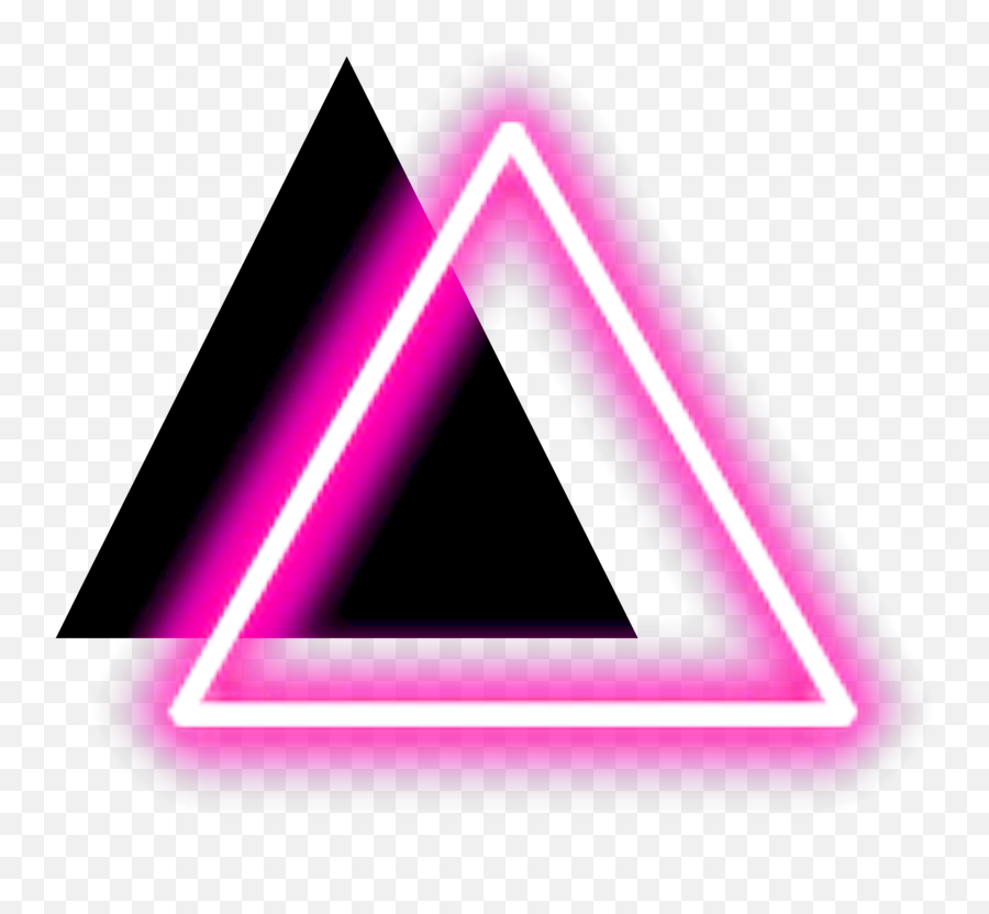 Neon Triangles Triangle Sticker By - Dot Emoji,Black Triangle Emoji