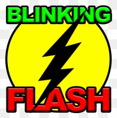 Blinking Flash 1 - Vertical Emoji