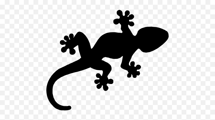 Lizard Reptile Gecko Silhouette Clip Art - Reptile Icon Emoji,Lizard Emoji