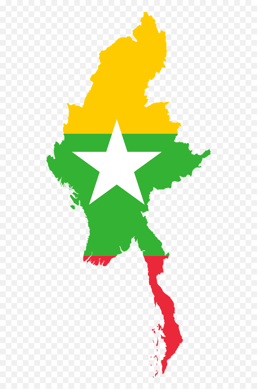 Borders Country Flag Geography Map - Myanmar Flag Map Png Emoji,South African Flag Emoji