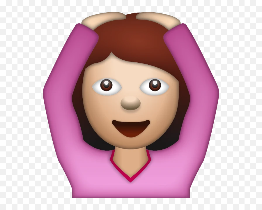 Download Woman Saying Yes Emoji - Woman Saying Yes Emoji,Happy Girl Emoji
