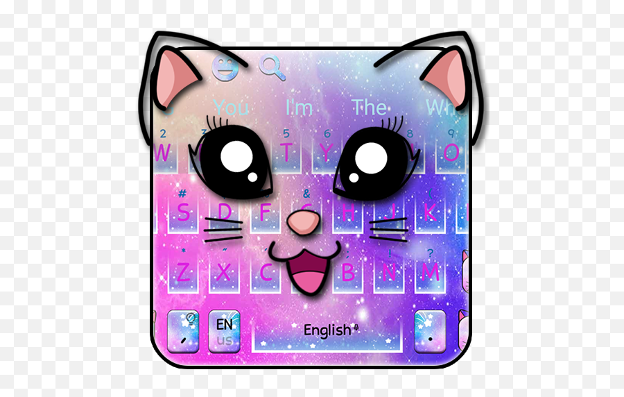 Galaxy Kitty Emoji Keyboard Theme - Clip Art,Cat Emoji Keyboard
