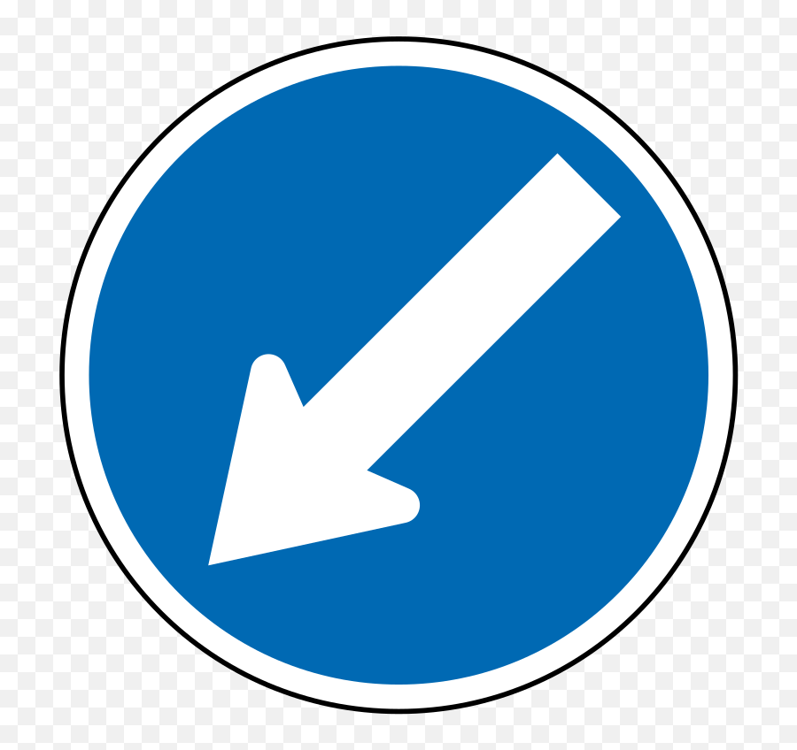 New Zealand Road Sign R3 - Keep Left Sign Png Emoji,Text Emoticons Meaning