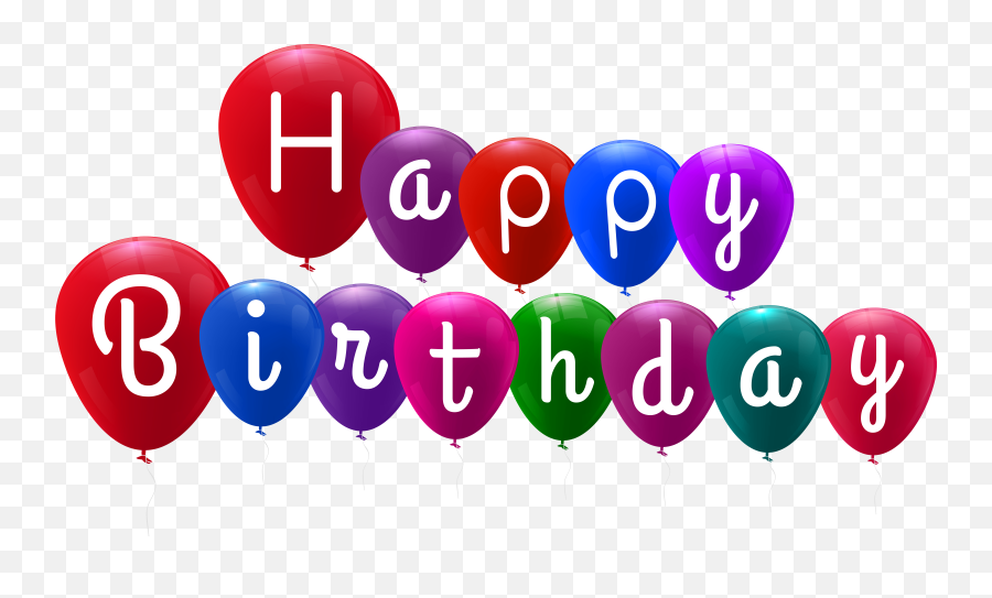 Balloon Happy Birthday Clipart Png - Happy Birthday Balloon Images Png Emoji,Birthday Balloon Emoji