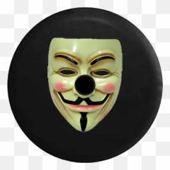 Jeep Wrangler Jl Spare Tire Cover - Portrait Of A Man Emoji,Guy Fawkes Emoji