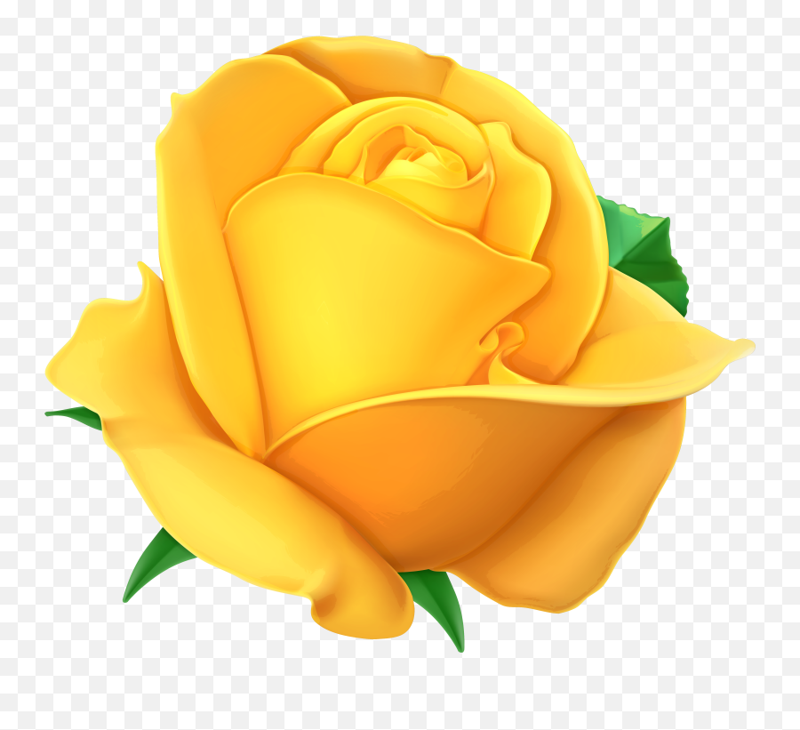 Yellow Rose With Transparent Background - Yellow Rose Clipart Emoji,Yellow Rose Emoji