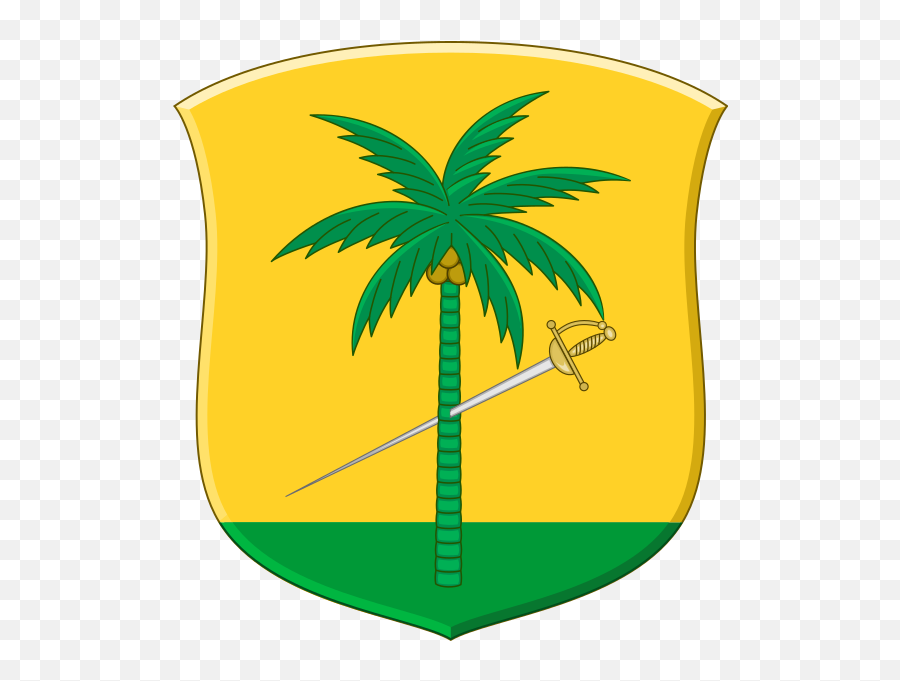 Coat Of Arms Of Makassar - Palm Tree Heraldry Heraldic Palm Emoji,Palm Tree Emoticon