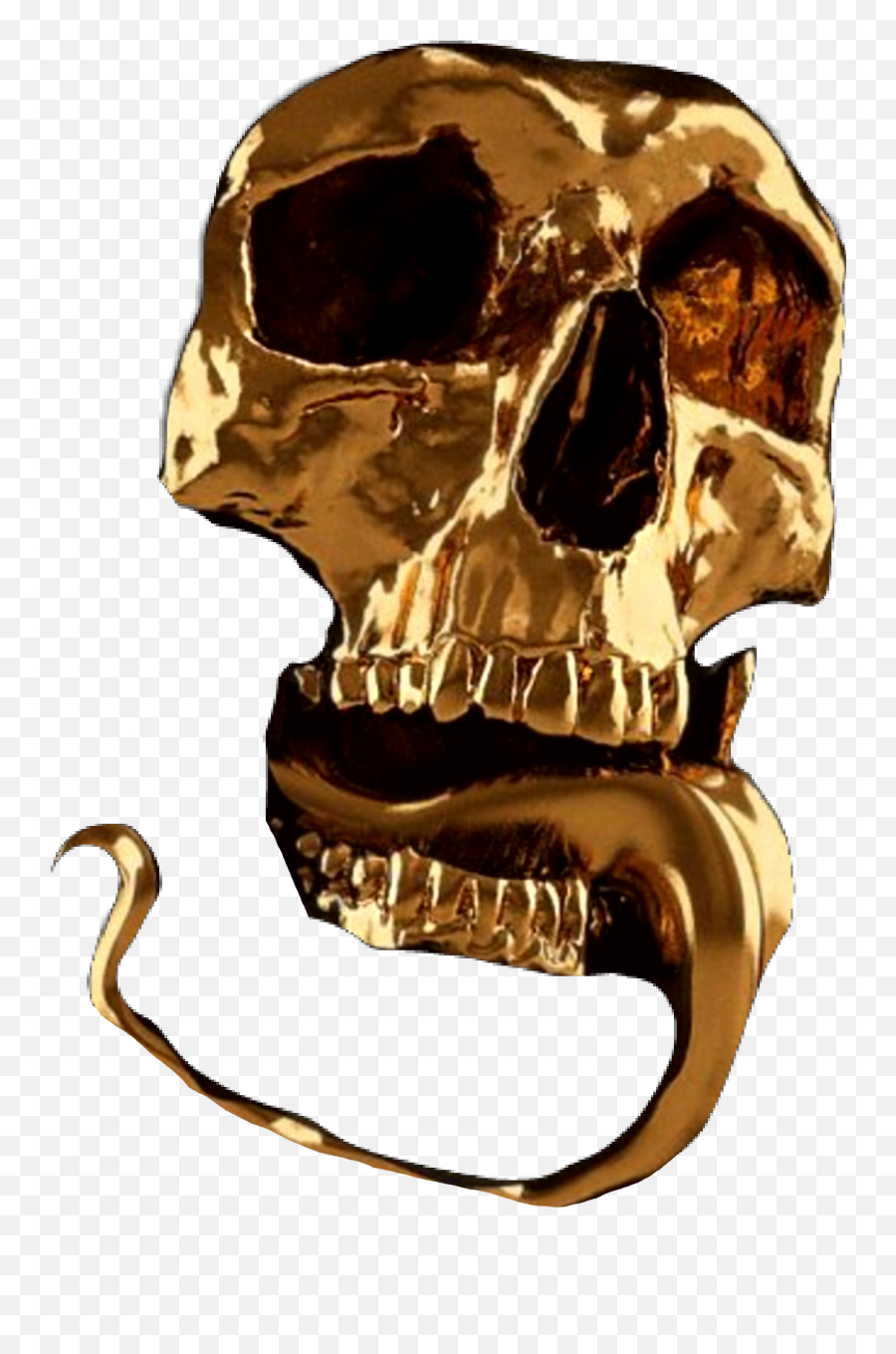 Gold Face Skullface Skull Oro Death - Hedi Xandt God Of The Grove Emoji,Skull Face Emoji