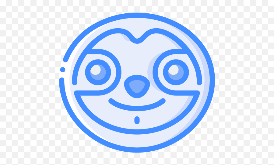 Sloth - Circle Emoji,Sloth Emoticon