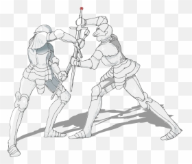 Fencing Drawing Fighting Poses - Of A Sword Emoji