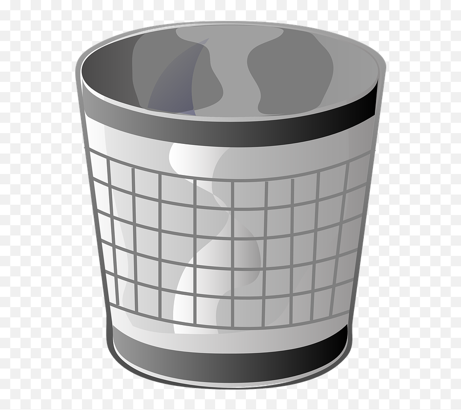Trash Can Garbage Waste Basket - Bin Clip Art Emoji,Trash Bin Emoji