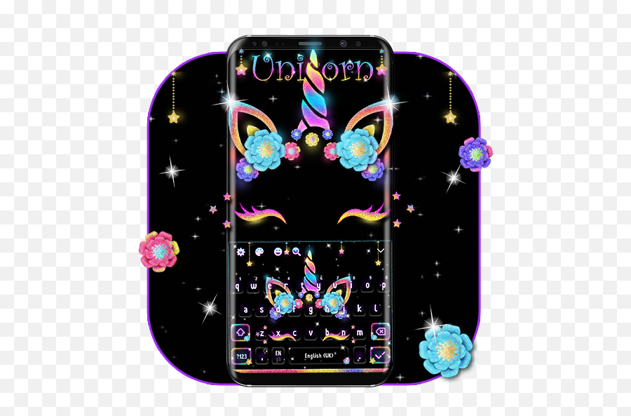 Night Star Sparkling Unicorn Keyboard - Illustration Emoji,Sparkling Star Emoji