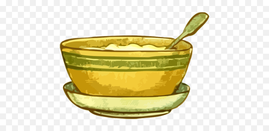 Bowl With Porridge - Bowl Of Oatmeal Clipart Png Emoji,Bowl Of Rice Emoji