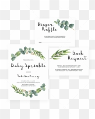 Garden Baby Sprinkle Invitation Set - Free Printable Table Numbers Wedding Emoji,Basil Emoji