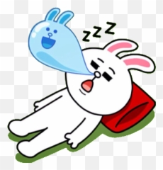 Bunny And Bear - Line Sticker Cony Special Edition Emoji,Bunny Emoticon