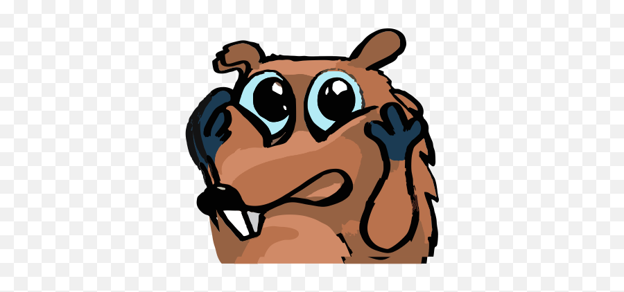 Beaver Time - Clip Art Emoji,Beaver Emoji