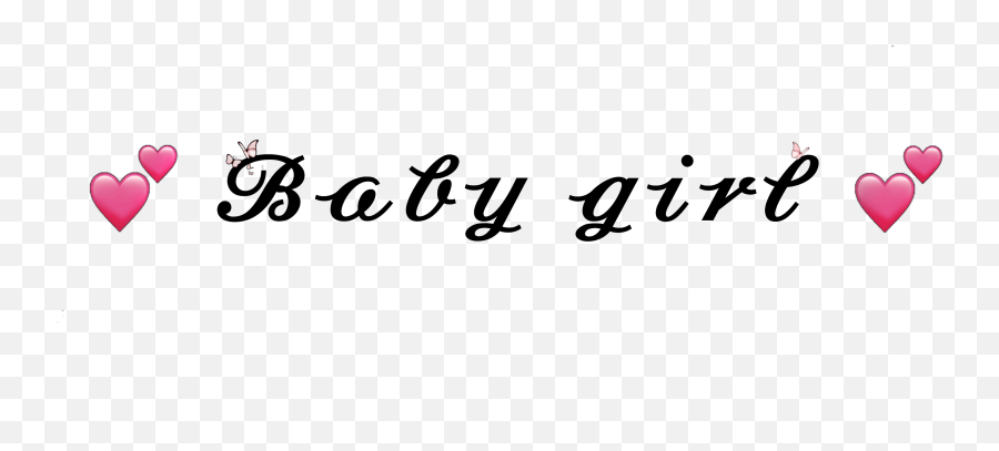 Freetoedit Babygirl Aesthetic Emoji - Heart,Baby Girl Emoji