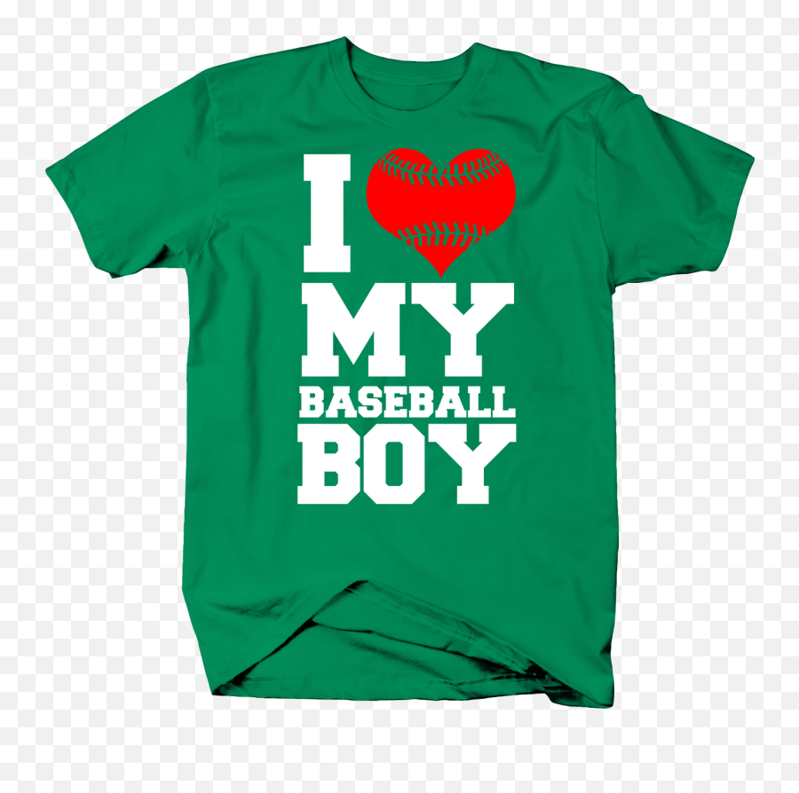 Details About I Love My Baseball Boy For Proud Sports Parents Mom Dad Tshirt - Active Shirt Emoji,Emoji Proud