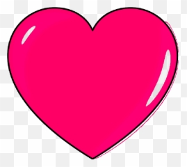 Pink Heart Outline Free download on ClipArtMag - Emoji