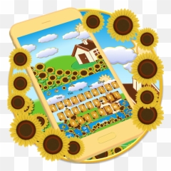 Yellow Summer Flower Keyboard Theme - Apps en Google Play Circle Emoji