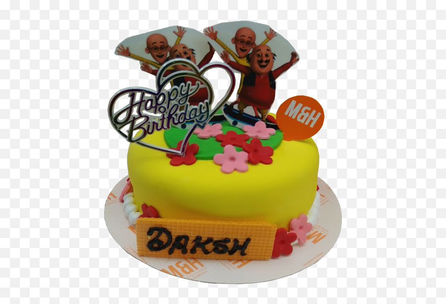 Motu Patlu Cake - Birthday Cake Emoji,Emoji Birthday Cake Ideas