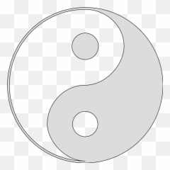 Light Grey Yin Yang Symbol Transparent - Imgur Emoji