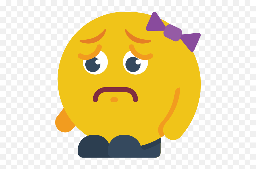 Sad - Free People Icons Relaxed Emoji,Unhappy Emoji