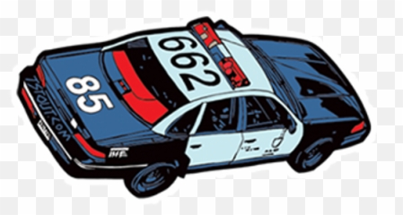 Police Car 662 Sticker - Automotive Paint Emoji,Police Car Emoji