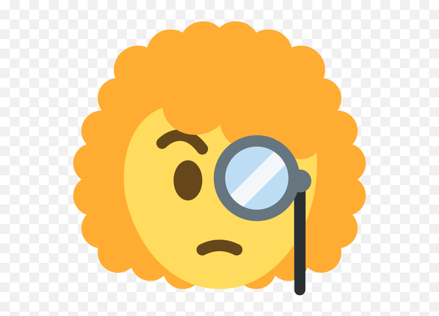 Hair Emoji,Emoji With Monocle