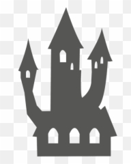Spooky Haunted Castle - Transparent Logo Emoji