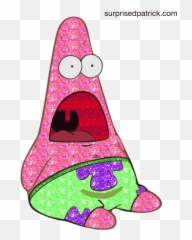 Surprised Patrick - Patrick Star Transparent Emoji,Red B Emoji Meme