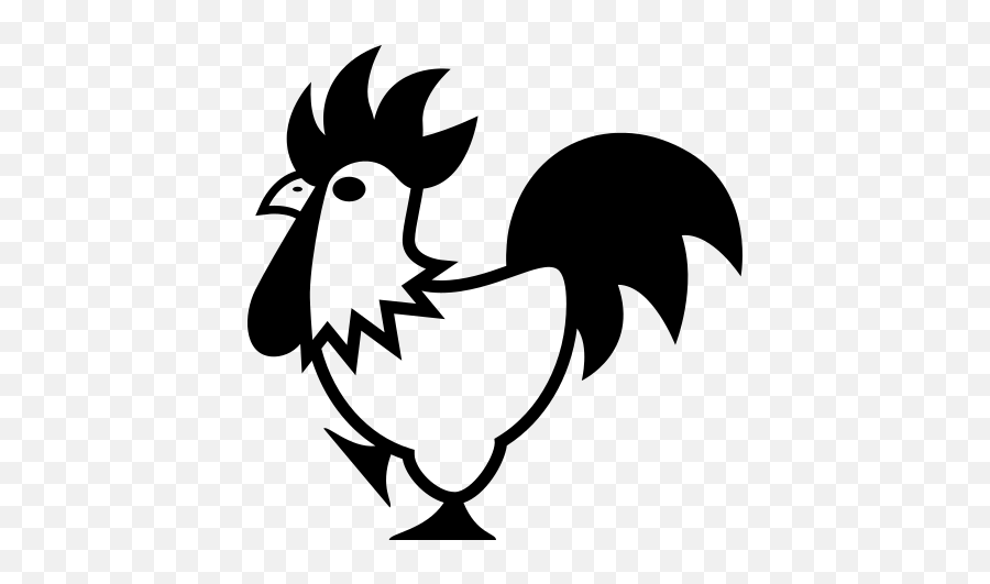 Emojione Bw 1f413 - Hahn Emoji,Chicken Leg Emoji