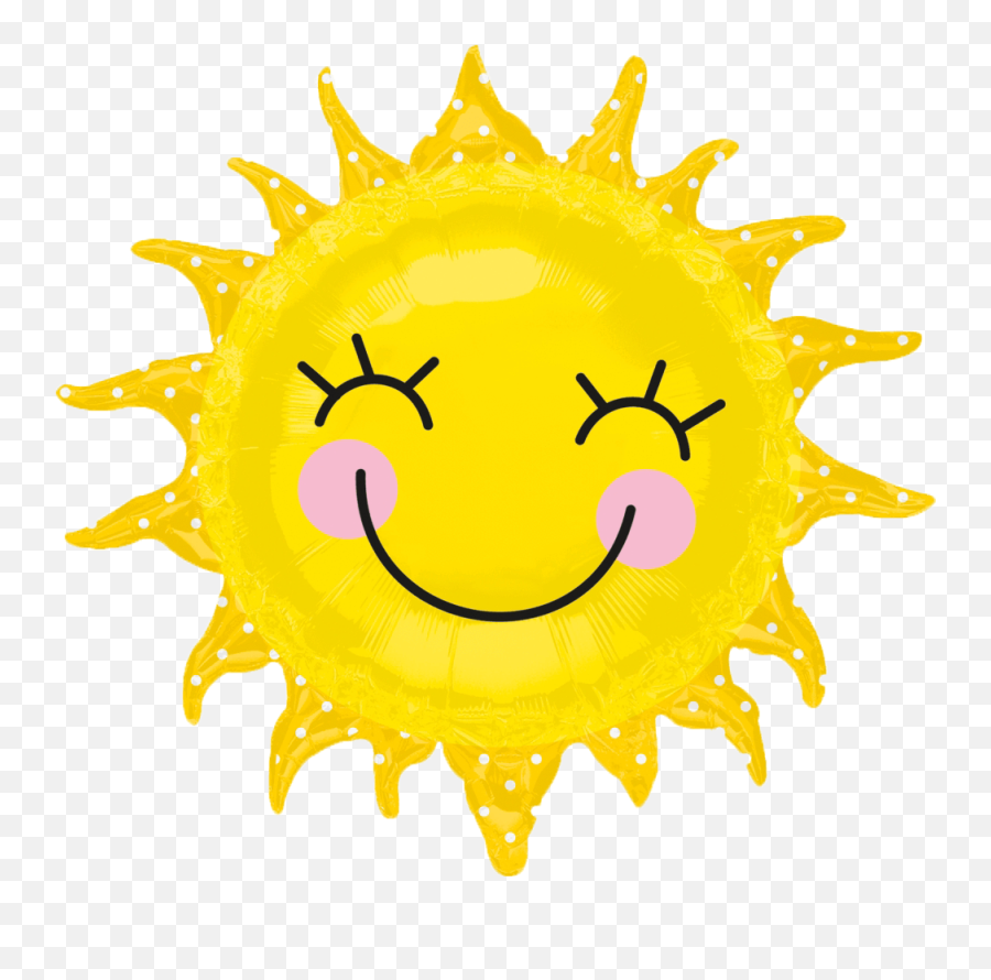 Sun Balloon Clipart - Itsy Bitsy Spider Sun Emoji,Smiling Sun Emoji