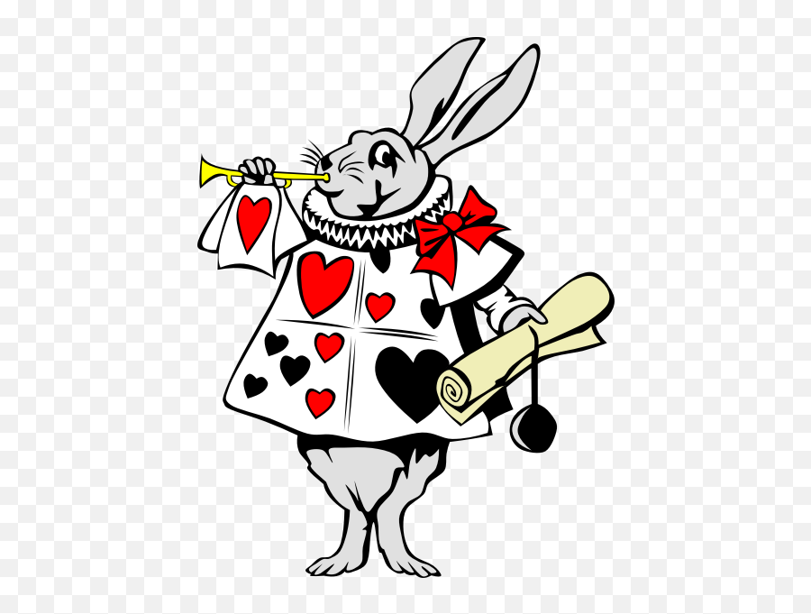 Rabbit From Alice In Wonderland - Alice In Wonderland Clipart Emoji,Dancing Twins Emoji