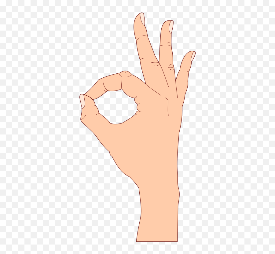 Thumb Sign Language Hand Png Clipart - Ok Hand Sign Clipart Emoji,Okay Hand Emoji Transparent
