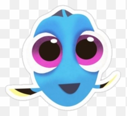 Dory Fish Cute Blue Purple Yellow Tumblr - Baby Dory Clipart Emoji,Dory Emoji