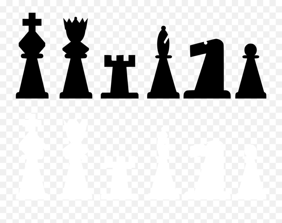Chess Meeples Black King Queen - Chess Pieces Clip Art Emoji,Queen Chess Piece Emoji